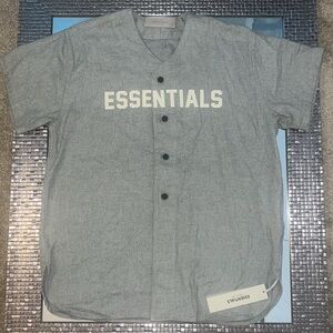 Fear of God Essentials Baseball Jersey Big Kids Sz 12